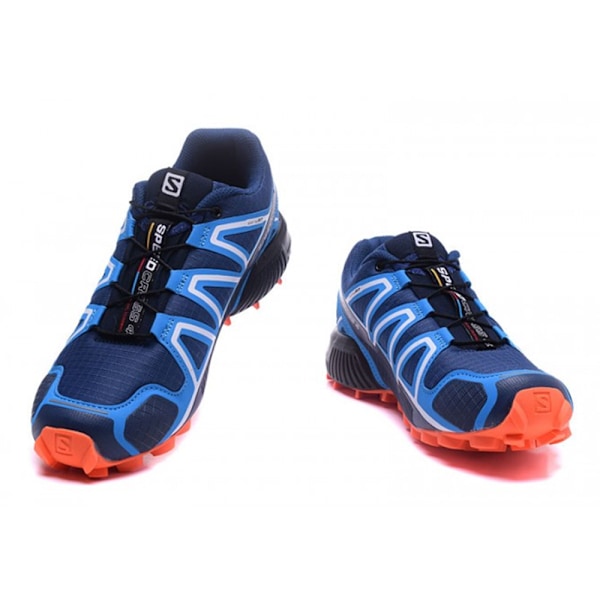 SALOMON Herr Speedcross 4 Löparskor Sneakers Blue Orange 41