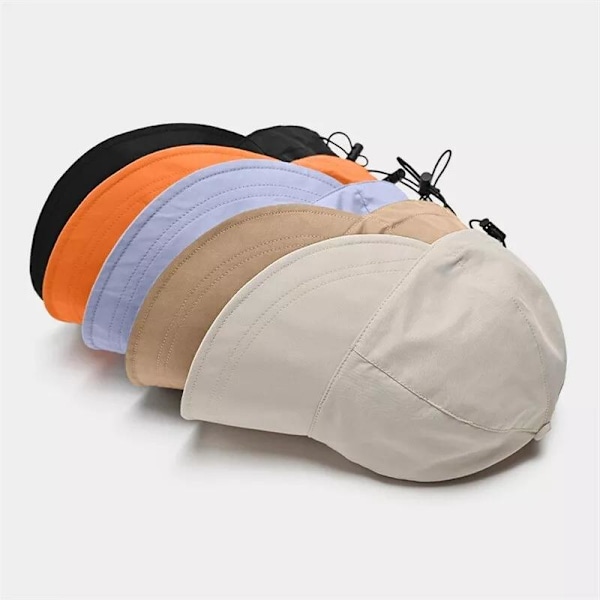 Sommerhatt for kvinner med bred brem, sammenleggbar solhatt, anti-UV strandvisir Khaki