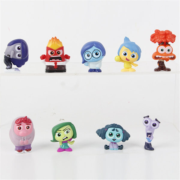 9-pack Inside Out 2 Actionfigurer Leksakstecknad Filmmodell Dockfigurer Barnpresent 9PCS