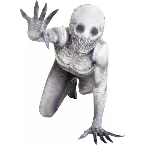 Barn The Rake Morphsuit Jumpsuit Pojkar Flickor Creepepasta Halloween Maskeradkostym 5-9 År 150cm