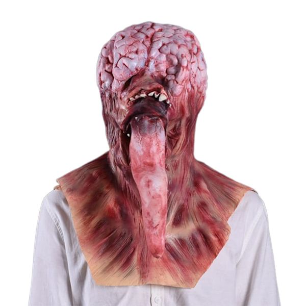 Halloween Maske til Voksne, Komfortabel Åndbar Latex Maske til Halloween Fester og Spøgelseshuse