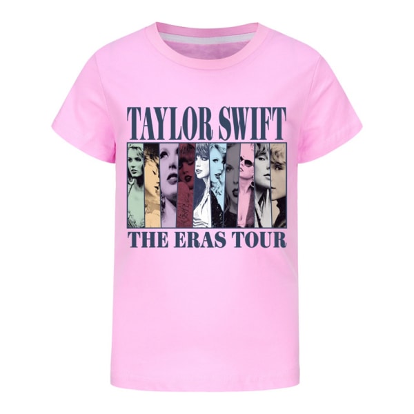 Taylor Swift printed T-shirt / träningsoverall Set Barn Tonåringar Swiftie Tops Tee Outfits Pink 170cm