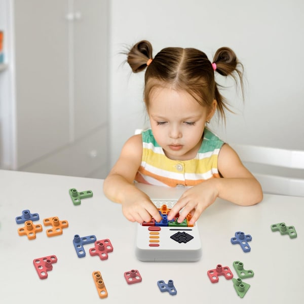 Super Blocks Mönsterigenkänning Pusselspel med 1000+ Utmaningar Hjärngympa STEM Leksak Montessori Pedagogisk Gåva för Pojkar Flickor