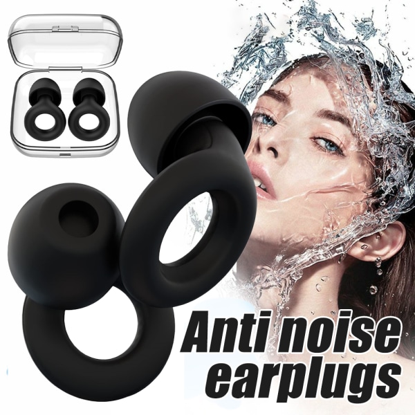 Slingformade öronproppar Vattentäta för sömnbrusreducerande hörselskydd