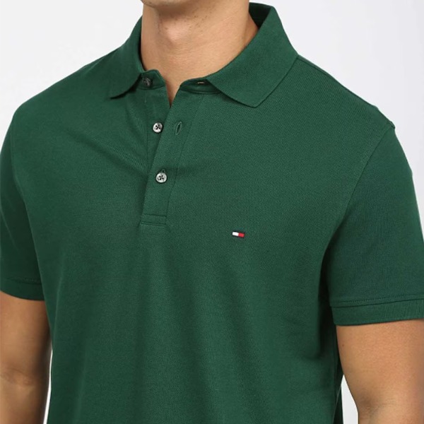 Tommy Hilfiger Herr 1985 Regular Fit Pikétröja Green M