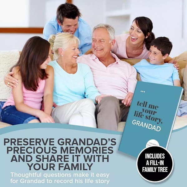 2025 Fortell Meg Din Livshistorie, Mamma/Pappa/Bestemor/Bestefar: En Guidet Journal og Minnebok Julegaver Dad
