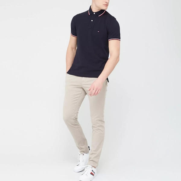 Tommy Hilfiger Miesten Slim Polo -paita Royal Blue M