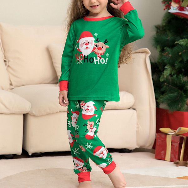 Julpyjamas för familjen Jul-PJs Matchande set Jammies Vuxna Barn Hund Semester Nattkläder Set Kids 5-6Years