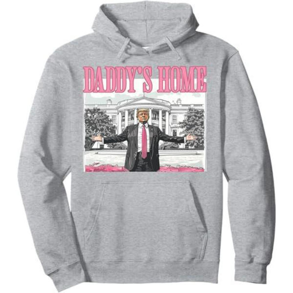 Morsom Hettegenser Unisex Grafisk Trykk Pullover Hettegenser Grey M