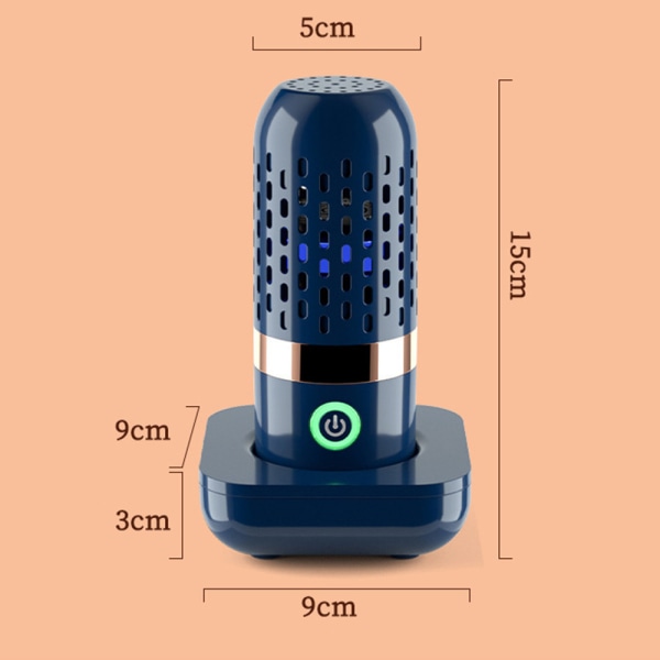 Portabel Capsule Shape Food Purifier Rengöringsanordning för rengöring av frukter grönsaker kött