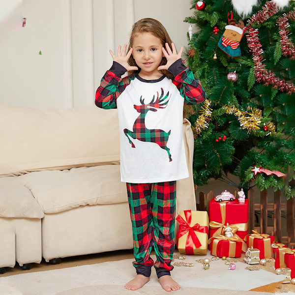2023 Julpyjamas Familj Matchande Sovkläder Julpyjamas Set Nytt Kids 6T