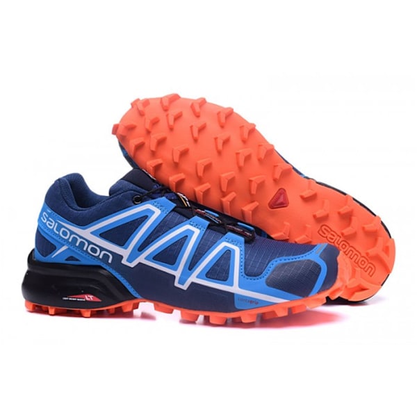 SALOMON Herr Speedcross 4 Löparskor Sneakers Blue Orange 46