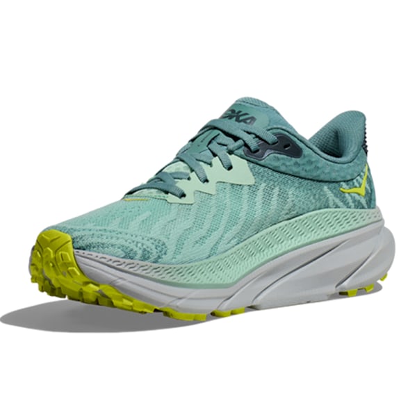 HOKA ONE ONE Challenger ATR 7 Damskor Lågprofil Löpskor för Asfalt Green + Grey 37