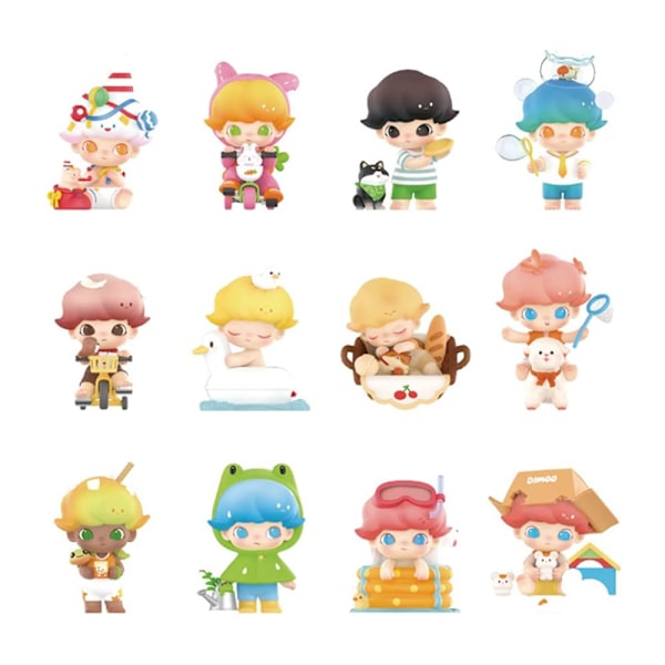 Pop Mart Labubu The Monsters Dimoo World Pets Vacation Series Labubu Blind Box Samlefigur Tilfeldig Samleobjekt Kreativ Gave (1 Blind Box, 9cm)