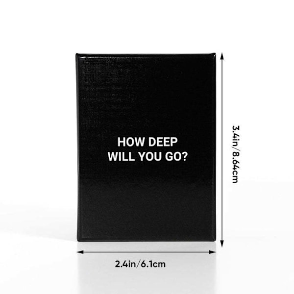 How Deep Will You Go? Korttipeli syventämään yhteyttä, 99 jäänmurtajakorttia perhejuhliin