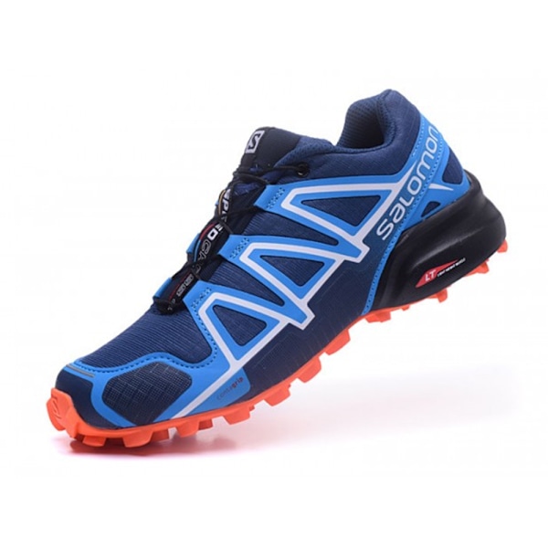 SALOMON Herr Speedcross 4 Löparskor Sneakers Blue Orange 44