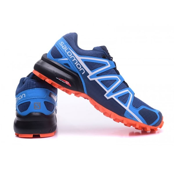 SALOMON Herr Speedcross 4 Löparskor Sneakers Blue Orange 40