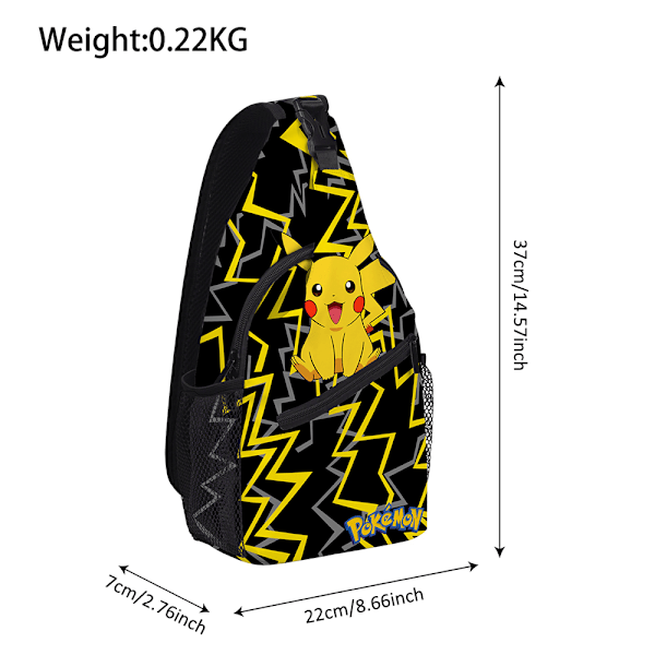 Tegneserie Cross Body Sling Taske Rejse Brysttaske Skuldertaske Børn Drenge Piger Gave #1