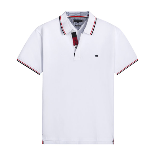Tommy Hilfiger Miesten Slim Polo -paita White 2XL