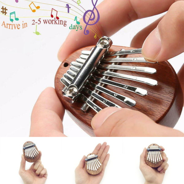 8-tangenter fingertoppsinstrument Tumme Piano Bärbart musikverktyg