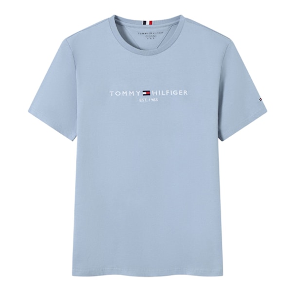 Tommy Hilfiger Herr T-shirt med tryck Sky Blue M