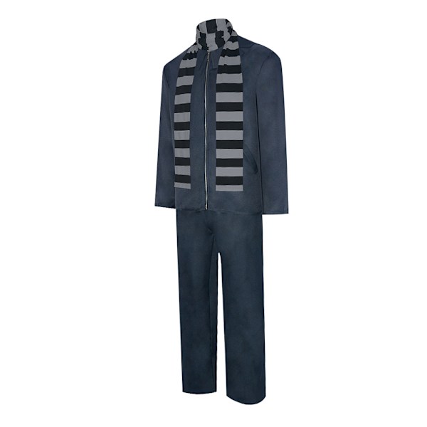 Herr Cosplay Despicable Me Gru Kostymer Halsduk Halloween Maskerad Finfina Kläder Dräkt L