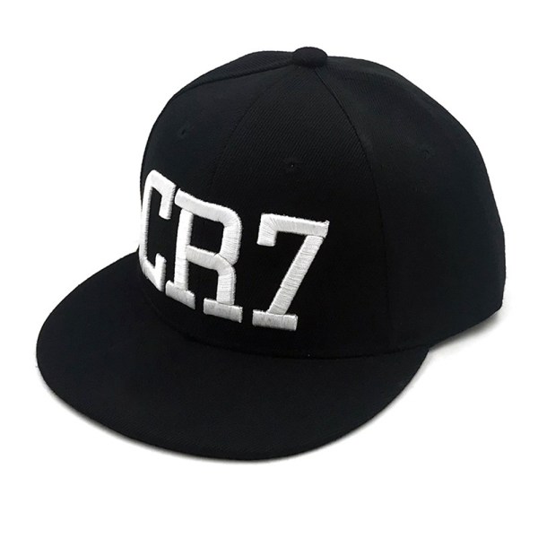 Ronaldo CR7 Cap Barn Pojkar Flickor Sommar Trucker Hat Justerbar cap Black-A