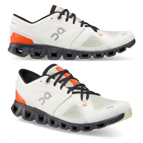 ON CLOUD 5 Miesten Naisten On Tennarit Cloud X Hengittävät Lenkkarit Ulkoilu Kevyet Juoksukengät White Orange 44