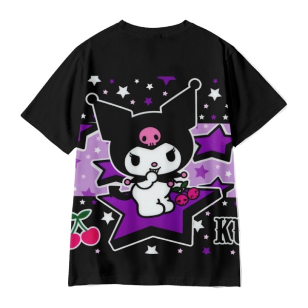 Barn Pojkar Flickor 3D Kuromi Cartoon Casual Kortärmad T-shirt T-tröja Topp B 150cm