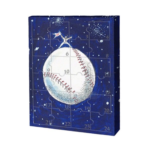 Jule Basketball Adventskalender 2024, Indeholder 24 gaver, Overraskelse Baseball Superstar Adventskalender, 24 dages juleferie nedtælling