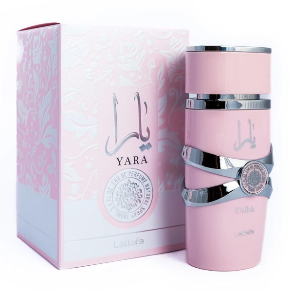 Yara by Lattafa Parfymer, 100 ml parfymspray för kvinnor långvarig charm Pink