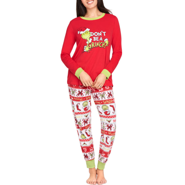 Vinter Familj Matchande Jul Pyjamas Set Vuxna Baby Kids Mon XL