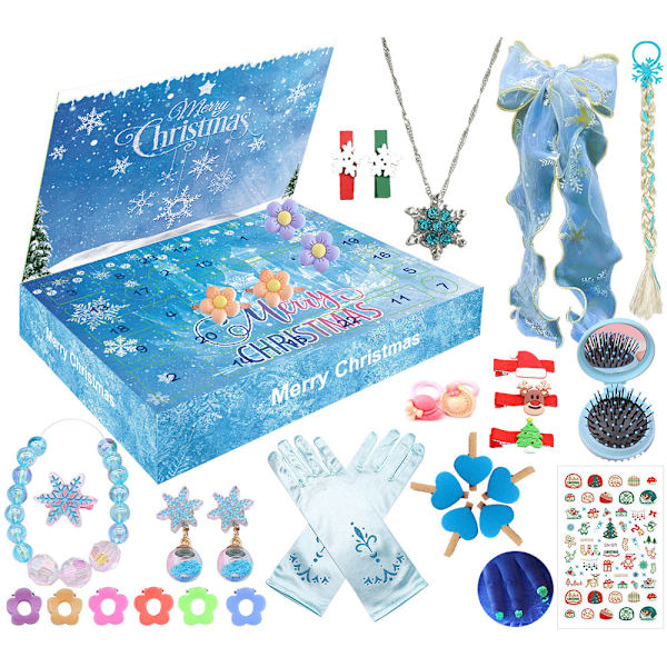 Julkalender 2023 för flickor Frozen Smyckesset
