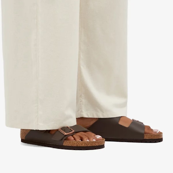 Birkenstock Arizona Mjuka Fotbäddssandaler Unisex Halkskydd Avslappnade Skor Brown 43