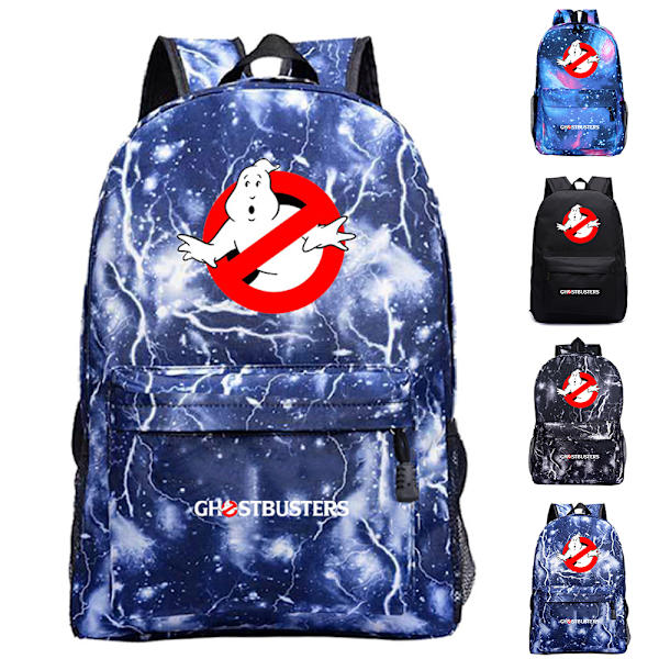 Ghostbusters Børne Rygsæk Skoletaske Rejse Studerende Skuldertaske Casual Daypack C 30*12*42cm