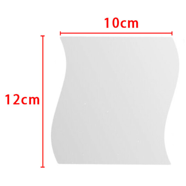 6st 3D vågform spegel väggklistermärke självhäftande dekaler spegel 6pcs 12*10cm