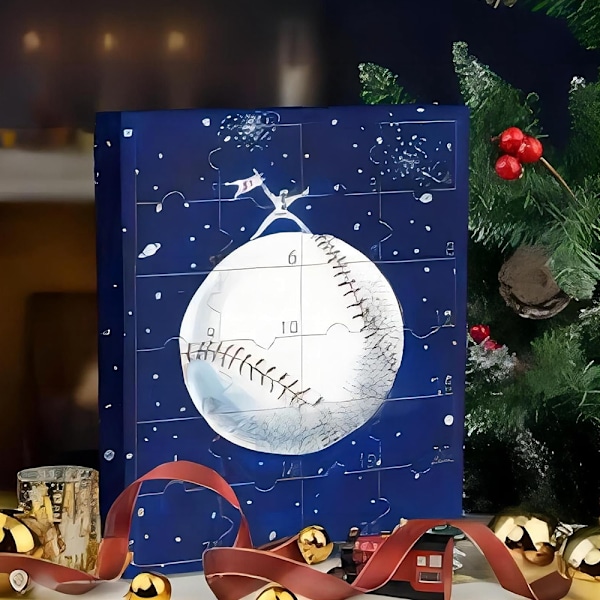 Julkalender Basketboll 2024, Innehåller 24 Gåvor, Överraskningskalender med Baseballsuperstjärna, 24 Dagars Juluppehåll Nedräkning