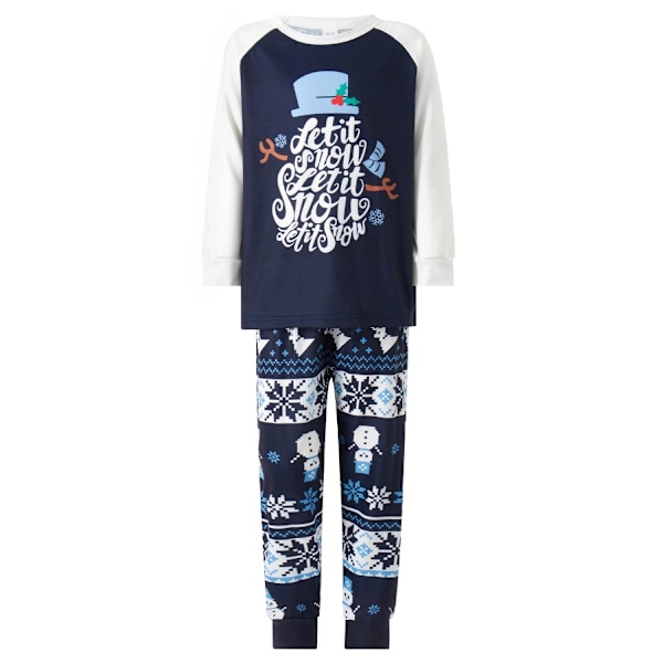 Matchande Familjejulpyjamas Set Kvinnor Män Barn PJs Långärmad Nattkläder Semester Lounge Set Kids-A 3-4Years