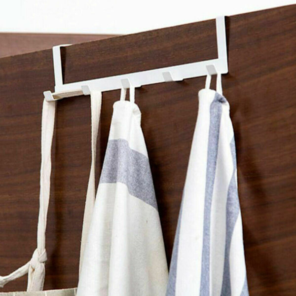 Metallkrok Bakom Dörren Organizer Kläder Handduk Paraply White