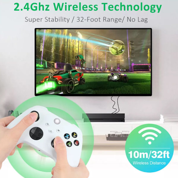 Trådløs controller til Xbox One & Xbox Series X|S PC Windows - Med lydstik White