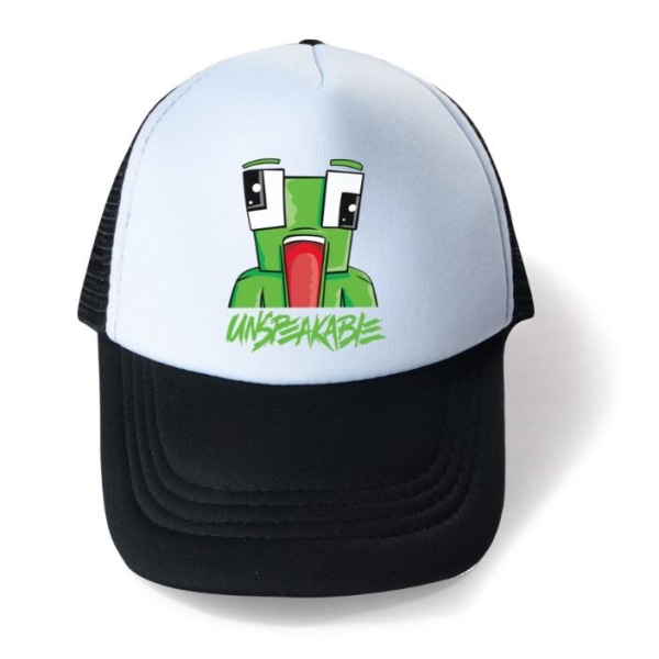 Barn Pojkar Flickor Unspeakables Groda Tryck Meshback Snapback Truckerkeps Baseballkeps Black- White