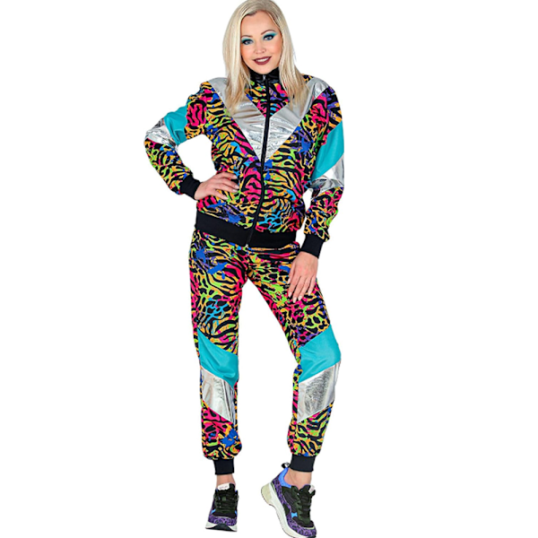 80-luvun asu miehille, Retro 90-luvun verryttelypuku rento asu, urheiluvaatteet housut hippiasut pariskuntien yhteensopivat asut Halloween Cosplay -vaatteet C S