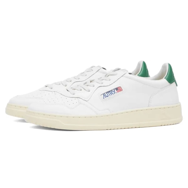 AUTRY 01 LÅG LÄDER SNEAKER Green 38