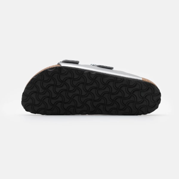 Pehmeäpohjaiset tukkeet, unisex-sandaalit, slip-on vapaa-ajan kengät Silver 41