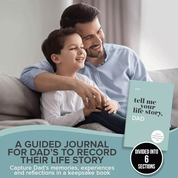 2025 Fortell Meg Din Livshistorie, Mamma/Pappa/Bestemor/Bestefar: En Guidet Journal og Minnebok Julegaver Grandma