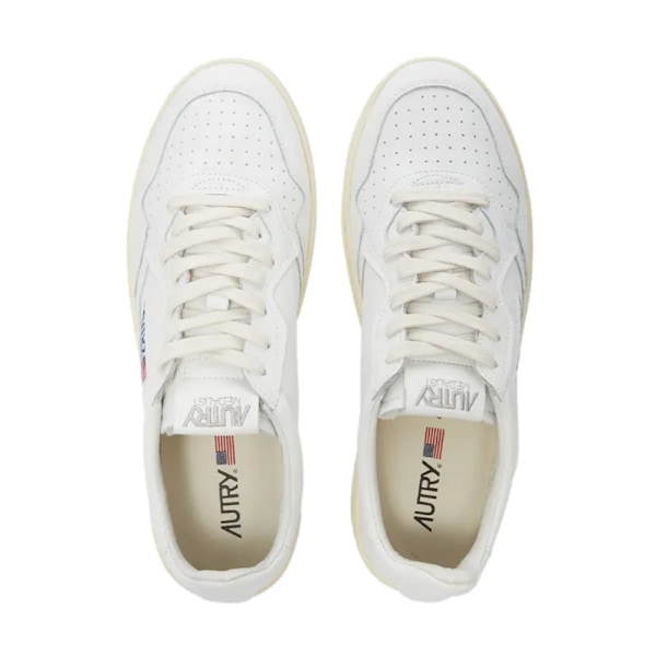 AUTRY 01 LÅG LÄDER SNEAKER White 42