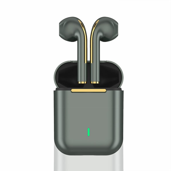 Bluetooth 5.0 trådlösa hörlurar Hörlurar Mini In-Ear Pods för iPhone Android Dark green