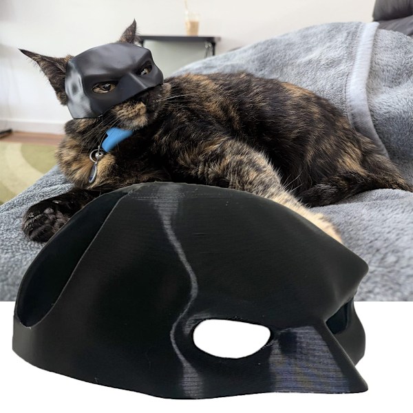 Rolig Bat Cat Avenger Mask, Katt Bat Cosplayhatt Halloween Kostymtillbehör 13cm
