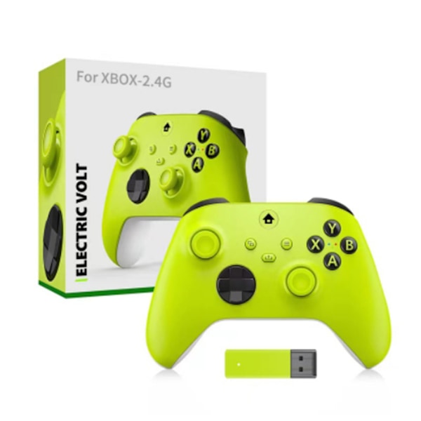 Trådlös Kontroller för Xbox One & Xbox Series X|S PC Windows - Med Ljuduttag Yellow