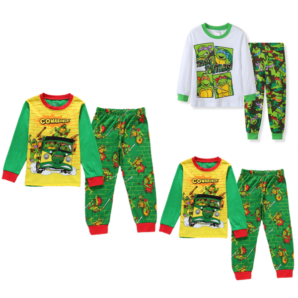 Teenages Mutant Ninja Turtles Barn Pyjamas Pjs Set Pyjamas Sovkläder Ålder 4-7 år B 110cm
